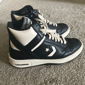 Converse Black and White High-Top Sneakers